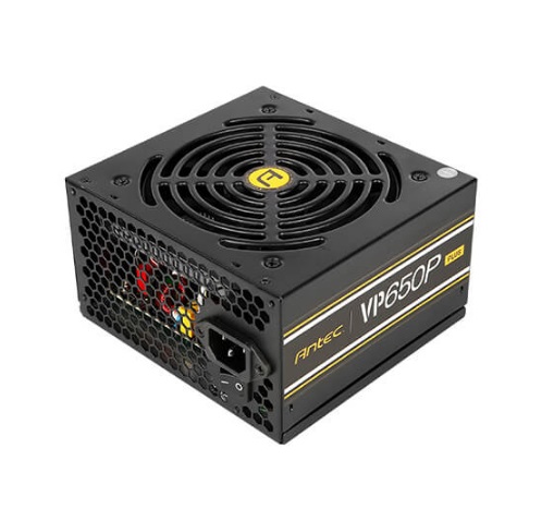  <b>ATX PSU: </b> 650W <br> 80 PLUS, Non-modular, 120 mm Silent Fan, 1 x 8(4+4) Pin, 2 x 8(6+2) Pin, 7 x SATA, 2 x Molex, 1x FDD  